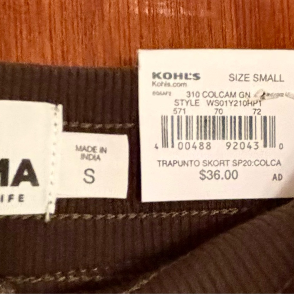 Sonoma Camo Cargo Mini Skort, NWT, Size S - Picture 9 of 10